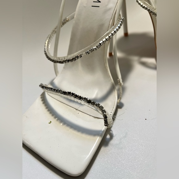 Simmi White Studded Heels - Picture 4 of 6